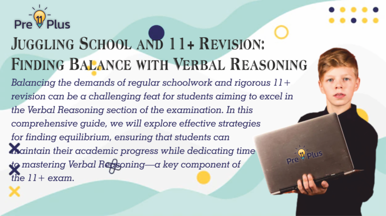 Juggling School and 11+ Revision: Finding Balance with Verbal Reasoning